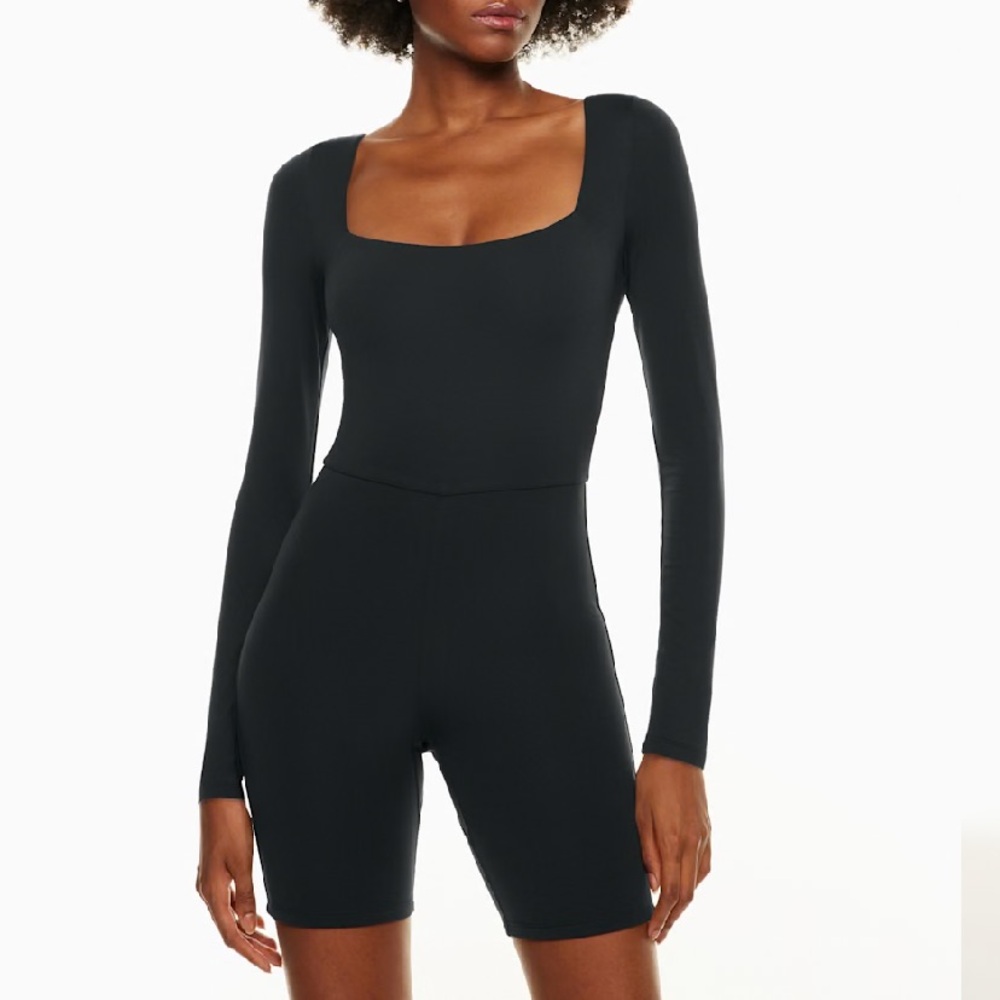 Aritzia Black Long Sleeve Bodysuit